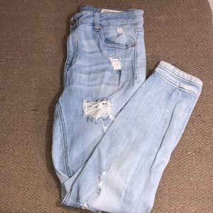 Pistola Light Blue Distressed Ripped Jeans/Denim